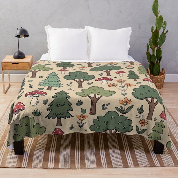 Item preview, Cute Forest Trees and Mushrooms designed and sold by SassyArtistry.
