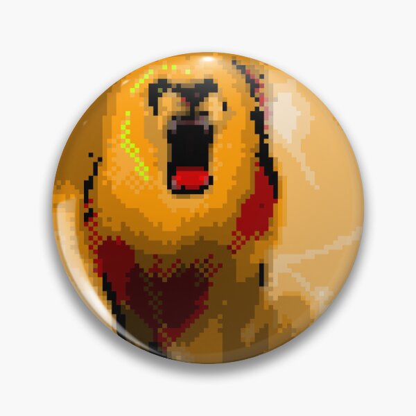 Artikelvorschau, 8-Bit-Orange-Löwe entworfen und verkauft von Digital Attic 95.