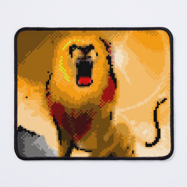 Item preview, 8 bit Orange Lion designed and sold by Digital Attic 95.