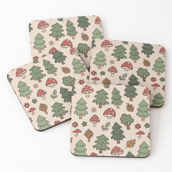 Item preview, Cute Forest Trees Pattern designed and sold by SassyArtistry.