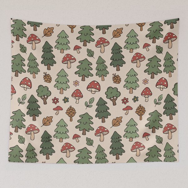 Item preview, Cute Forest Trees Pattern designed and sold by SassyArtistry.