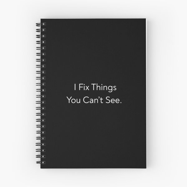 Item preview, I Fix Things You Can’t See – Minimal Typography T-Shirt(Dark Colors) designed and sold by LoveNLaughterCo.