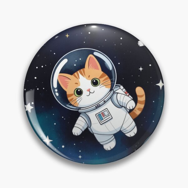Item preview, Cute Astronaut Cats Space Pattern designed and sold by SassyArtistry.