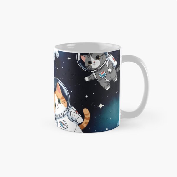 Item preview, Cute Astronaut Cats Space Pattern designed and sold by SassyArtistry.