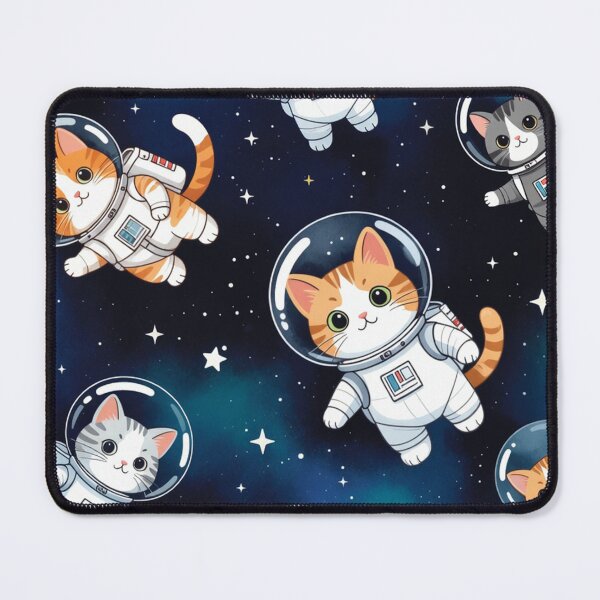 Item preview, Cute Astronaut Cats Space Pattern designed and sold by SassyArtistry.
