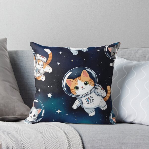 Item preview, Cute Astronaut Cats Space Pattern designed and sold by SassyArtistry.