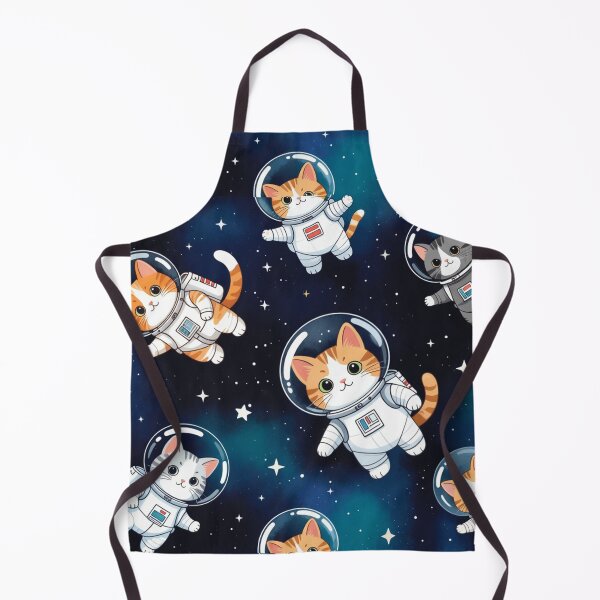 Item preview, Cute Astronaut Cats Space Pattern designed and sold by SassyArtistry.