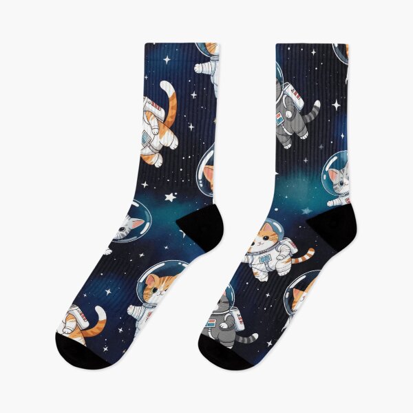 Item preview, Cute Astronaut Cats Space Pattern designed and sold by SassyArtistry.