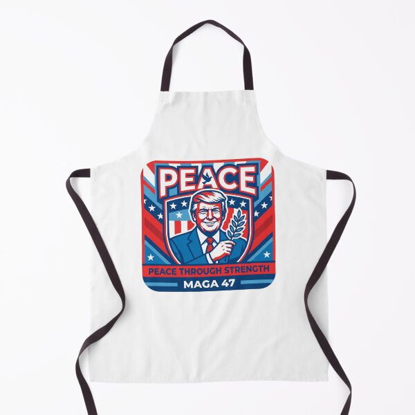 Item preview, Peace Through Strength - Trump MAGA 47 Patriotic Shield designed and sold by MAGA47Official.