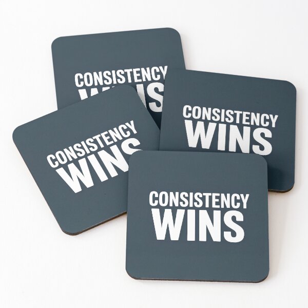 Item preview, Consistency Wins – Minimalist Success designed and sold by Glitchart66.