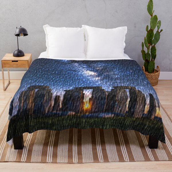 Item preview, stonehenge at night bark colorful abstract design designed and sold by SmashingDeals.