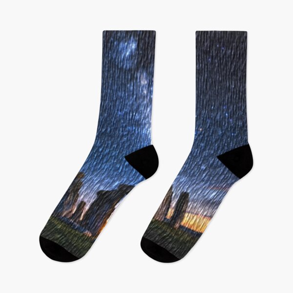 Item preview, stonehenge at night bark colorful abstract design designed and sold by SmashingDeals.