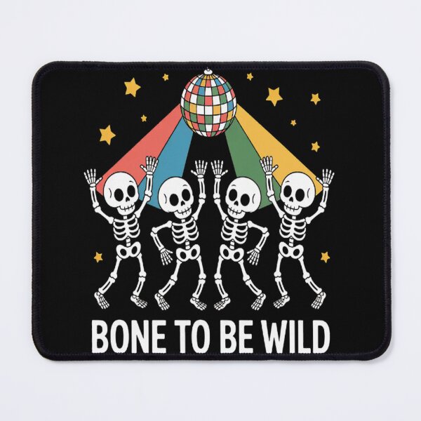 Item preview, Bone To Be Wild 80's Disco Skeleton Halloween designed and sold by NicolaMail.