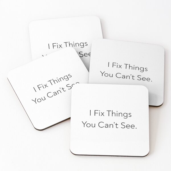 Item preview, I Fix Things You Can’t See – Minimal Typography T-Shirt designed and sold by LoveNLaughterCo.