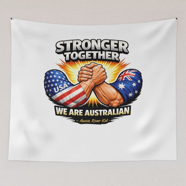 Item preview, Stronger Together United  – We Are Australian  designed and sold by AUSSIE PATRIOT.