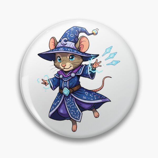 Item preview, Star-Touched Mage: Mousefolk Wizard designed and sold by SkinnyFlatWhite.