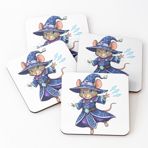 Item preview, Star-Touched Mage: Mousefolk Wizard designed and sold by SkinnyFlatWhite.