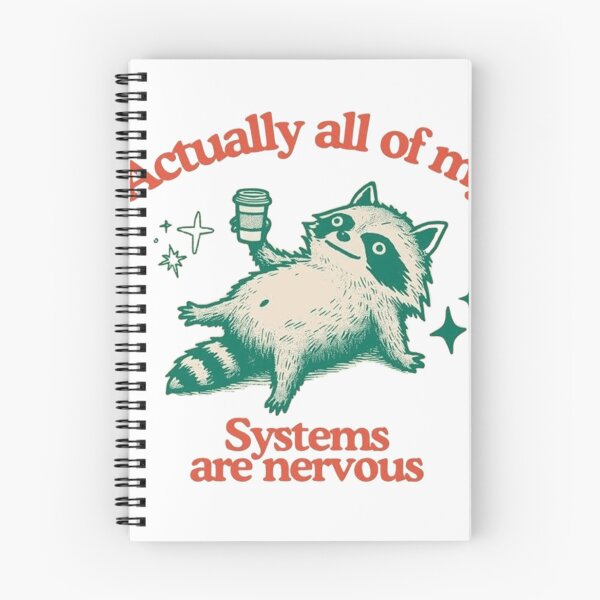 Item preview, Anxiety Raccoon Systems Are Nervous Retro Trash Panda Coffee designed and sold by JossDesign15.