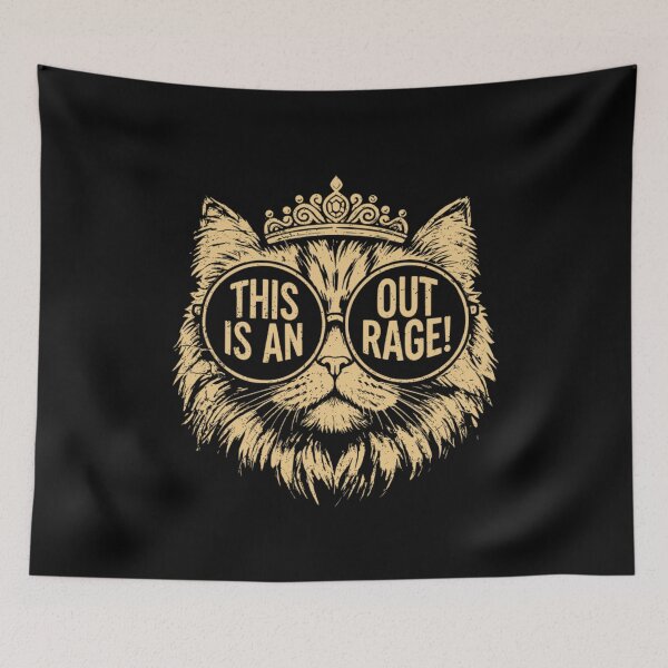 Item preview, Royal Cat Illustration With Sunglasses Expressing Dramatic Attitude Humor designed and sold by Altenpendinton.