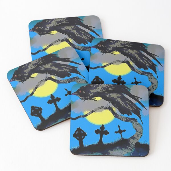 Item preview, Blue Raven Ink Over Paint  designed and sold by Digital Attic 95.
