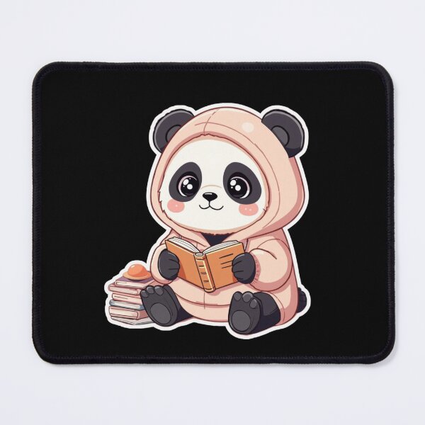 Item preview, Kawaii Study Panda — Pastel Cute Cozy Reading Panda Illustration designed and sold by Smile-AlNo.