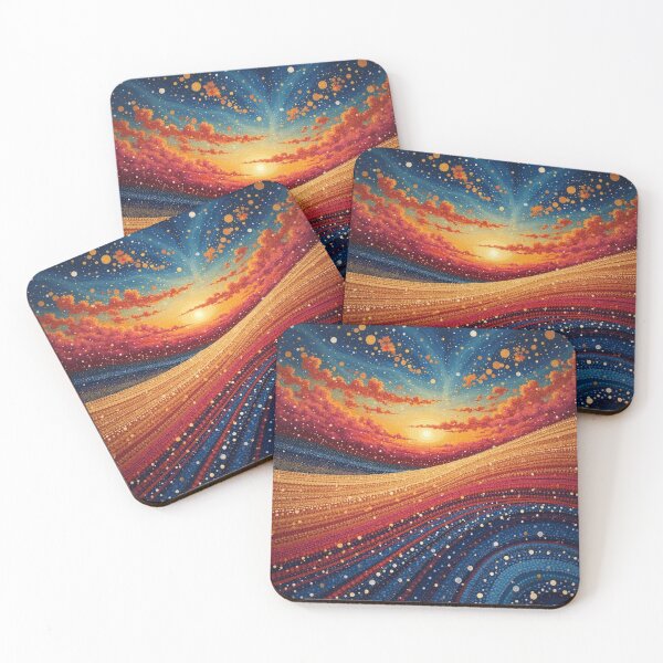 Item preview, Aboriginal Inspired Dot Art - Mystical Sunset designed and sold by GrinGalore.