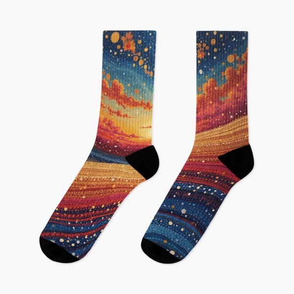 Item preview, Aboriginal Inspired Dot Art - Mystical Sunset designed and sold by GrinGalore.