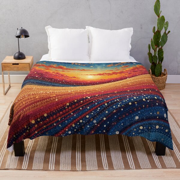 Item preview, Aboriginal Inspired Dot Art - Mystical Sunset designed and sold by GrinGalore.