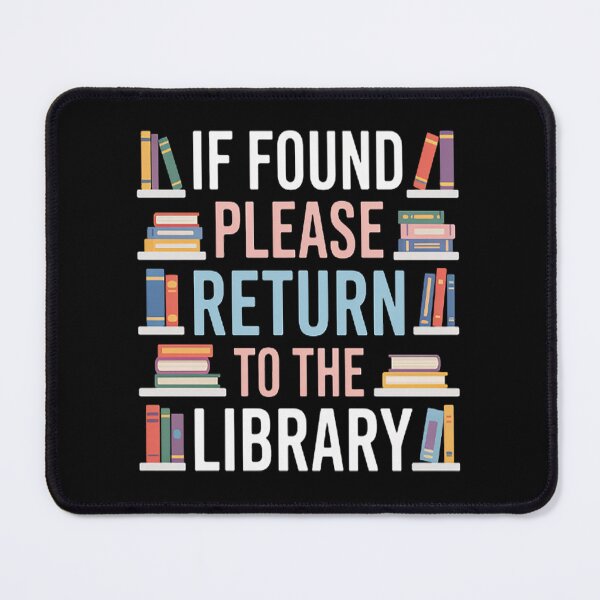 Item preview, Book Reading If Found Please Return To The Library designed and sold by TheRetroStyle.