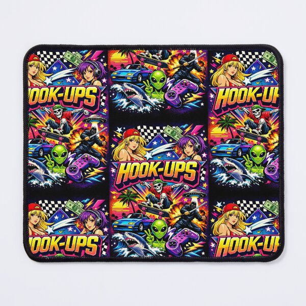 Item preview, HOOK-UPS 90s Retro Anime Graphic Illustration designed and sold by GlobalBoom.