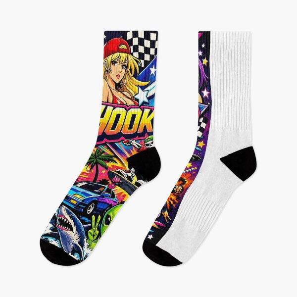 Item preview, HOOK-UPS 90s Retro Anime Graphic Illustration designed and sold by GlobalBoom.