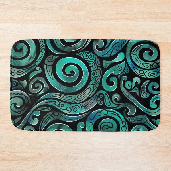 Item preview, Zealand Māori Paua Pattern Koru Design 693 designed and sold by GrinGalore.