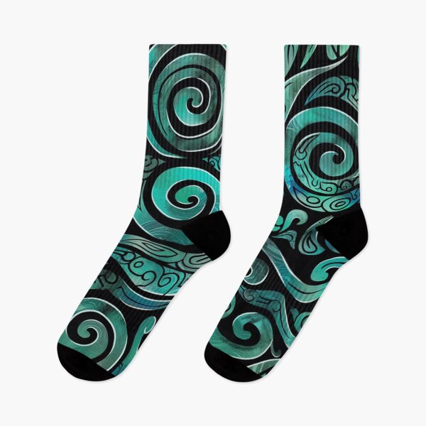 Item preview, Zealand Māori Paua Pattern Koru Design 693 designed and sold by GrinGalore.