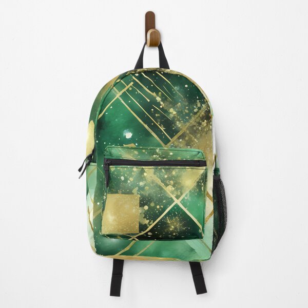 Item preview, Green Gold and White Abstract Art designed and sold by CalmnessbyChoice.