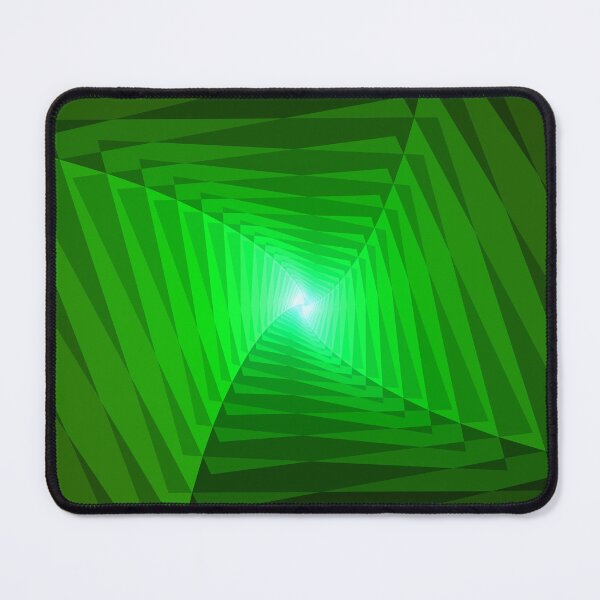Item preview, Twisting Geometric Abstraction in Green, Abstract Art designed and sold by DDJust4U.