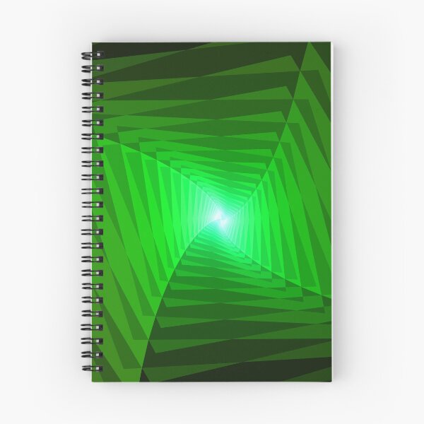 Item preview, Twisting Geometric Abstraction in Green, Abstract Art designed and sold by DDJust4U.