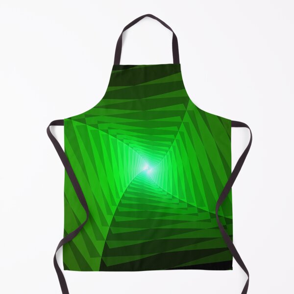 Item preview, Twisting Geometric Abstraction in Green, Abstract Art designed and sold by DDJust4U.