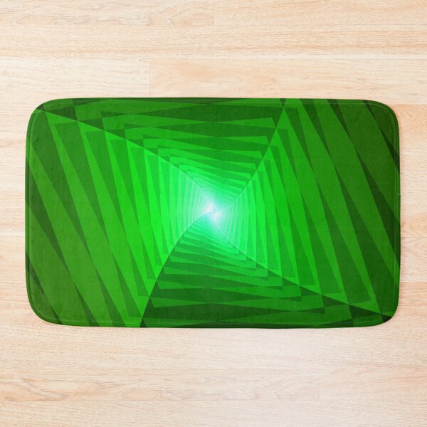 Item preview, Twisting Geometric Abstraction in Green, Abstract Art designed and sold by DDJust4U.