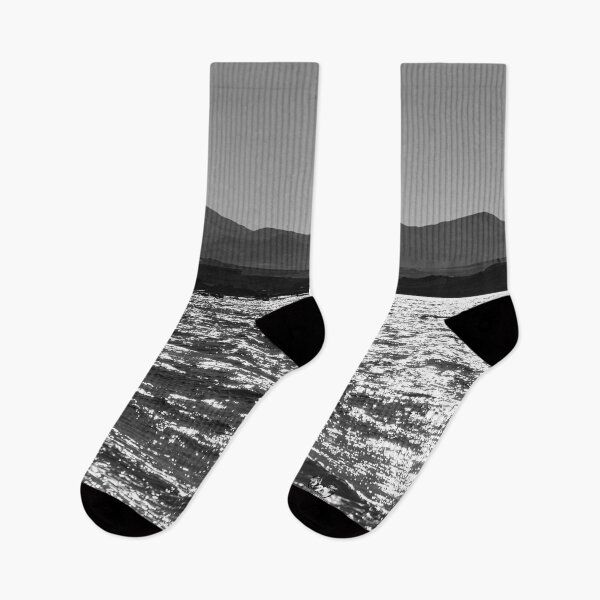 Item preview, Nature photography,B&W artwork,  Shimmering Sea ,Distant Mountains designed and sold by IdoFriedmanArt.