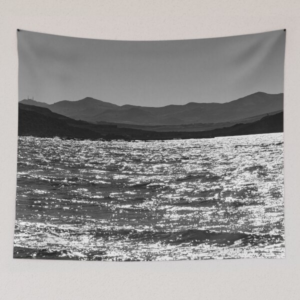 Item preview, Nature photography,B&W artwork,  Shimmering Sea ,Distant Mountains designed and sold by IdoFriedmanArt.