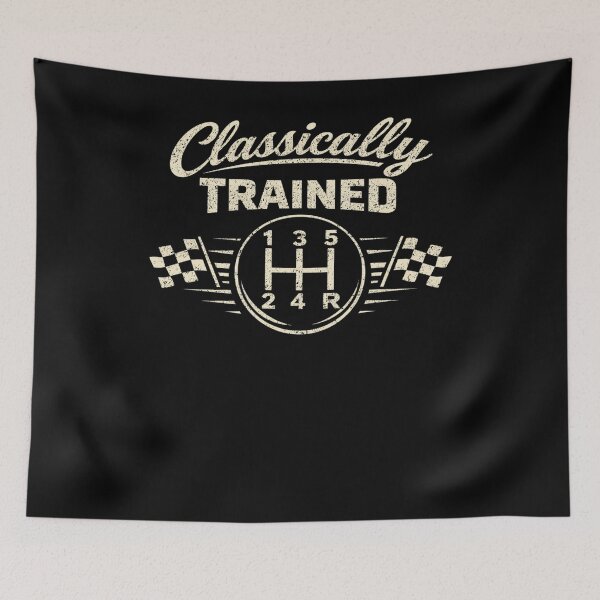 Item preview, Classically Trained Manual Car Driving Humor designed and sold by FreshVibe Prints.