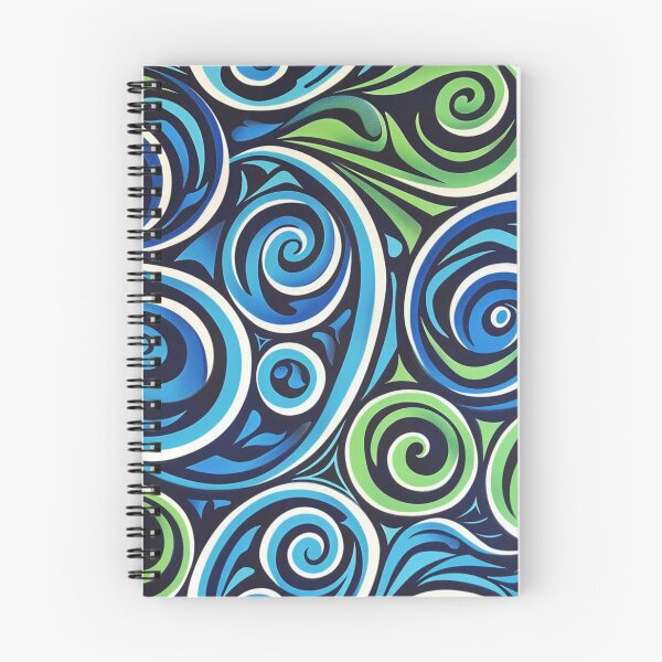 Item preview, Zealand Māori Paua Pattern Koru Design 695 designed and sold by GrinGalore.