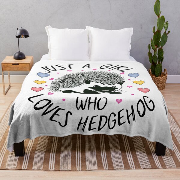 Item preview, Just a girl who loves hedgehog , cute design designed and sold by MoSaid.