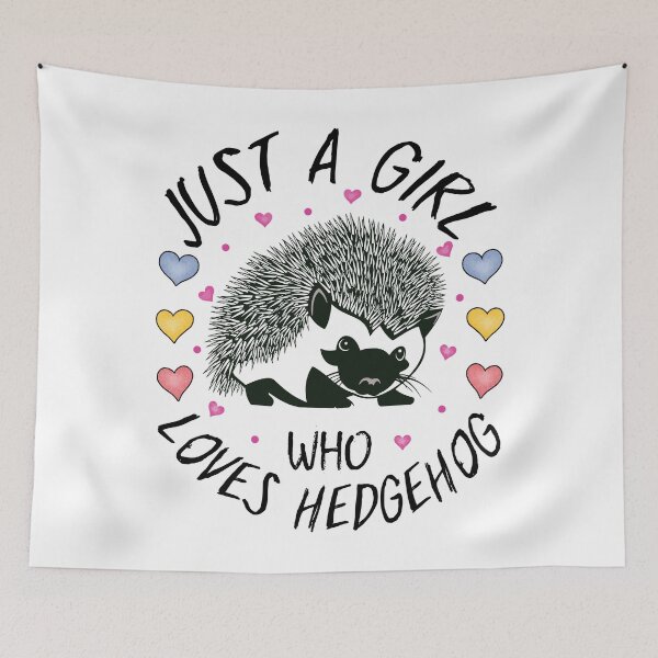 Item preview, Just a girl who loves hedgehog , cute design designed and sold by MoSaid.