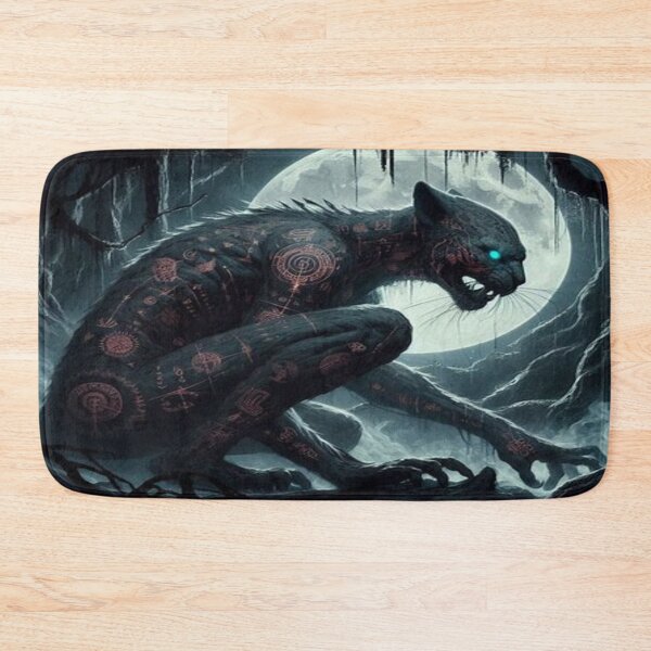 Item preview, Nagual Shapeshifter - Aztec Jaguar Spirit Dark Occult Art designed and sold by FaresTes.