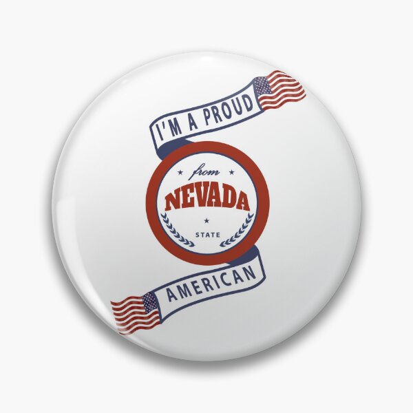 Item preview, Proud American Nevada State Badge designed and sold by capricedefille.