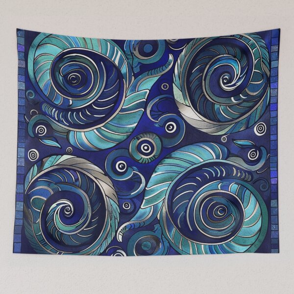 Item preview, Zealand Māori Paua Pattern Koru Design 699 designed and sold by GrinGalore.