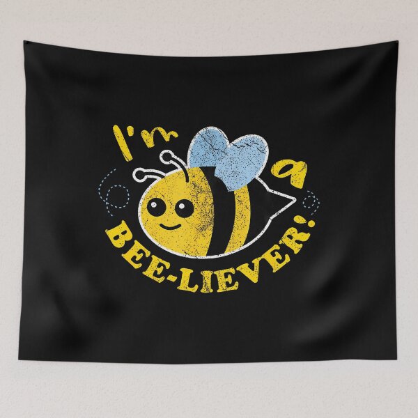Item preview, I’m A Bee-liever Cute Honey Bee designed and sold by luanatifozih.