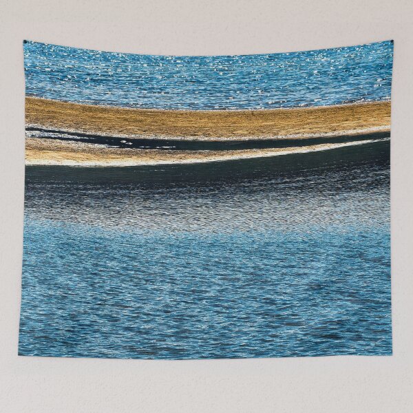 Item preview, Color print, Floating Shoreline, Abstract Water and Sand designed and sold by IdoFriedmanArt.