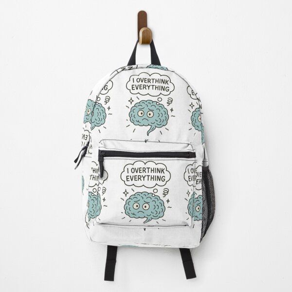 Item preview, Cute Overthinking Brain Cartoon Illustration designed and sold by HiteshArt111.
